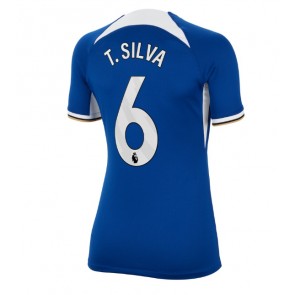 Lacne Ženy Futbalové dres Chelsea Thiago Silva #6 2023-24 Krátky Rukáv - Domáci